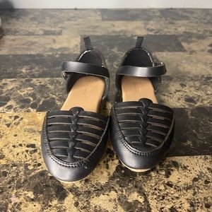 Faux-Leather Ankle-Strap Huarache Flats Toddler girl